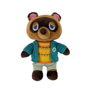 Build A Bear Animal Crossing New Horizons Tom Nook Plush Toy 18" w/Outfit BABW